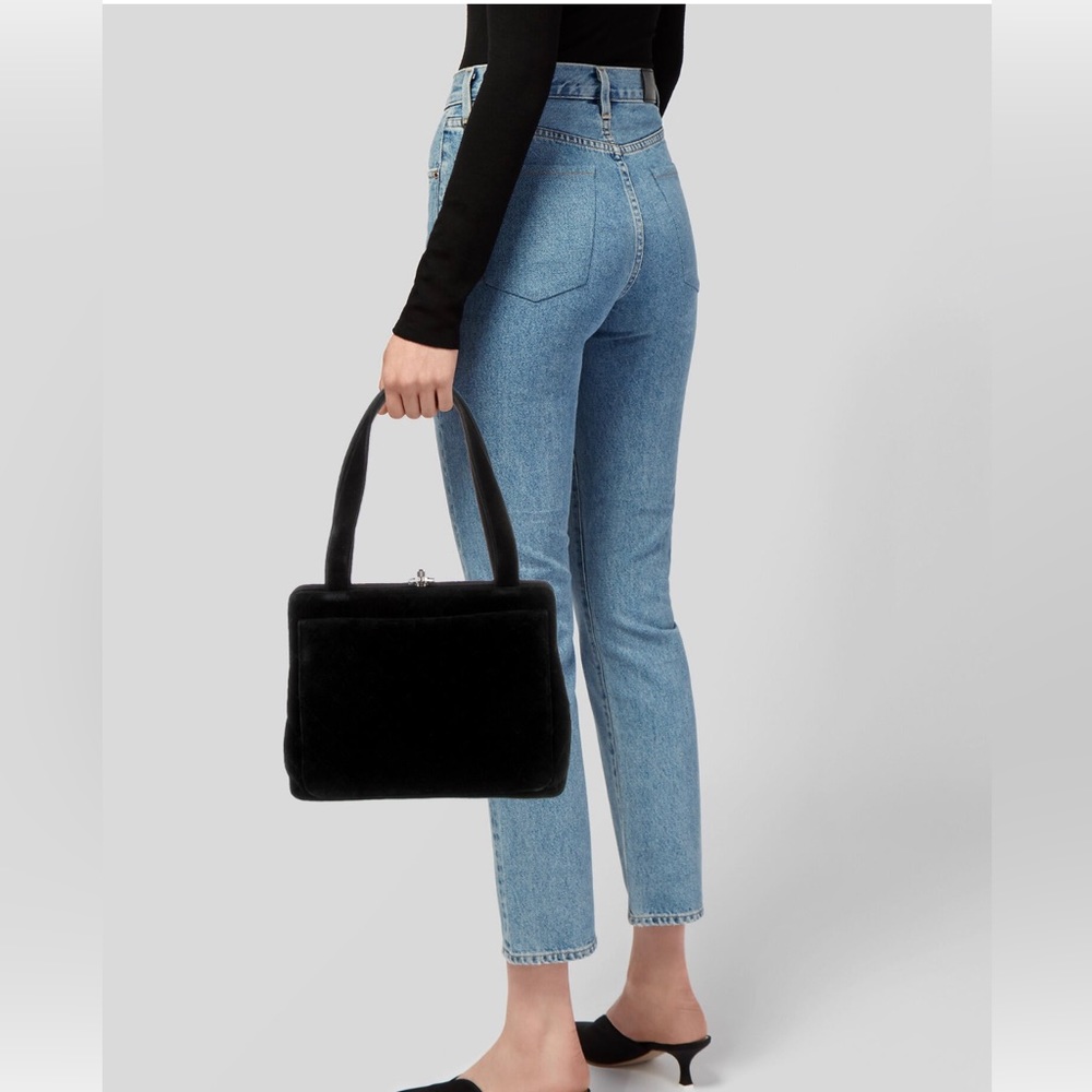 Chanel velvet frame bag